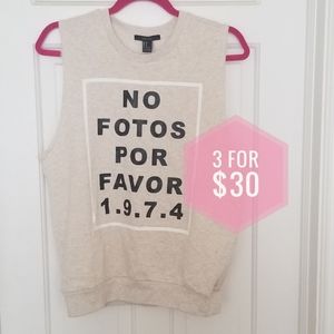 Forever 21 Sleeveless Graphic Tee